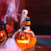Wholesale Resin Halloween Skull Pumpkin Glowing Decoration for Home Decor Gift