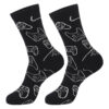 Wholesale Chic Geometric Pattern Mid-Calf Socks Cotton Unisex for Game Lovers Everyday Wear