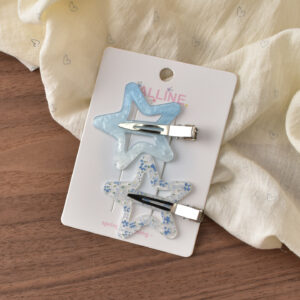 29 # Blue big star seamless clip-2pcs