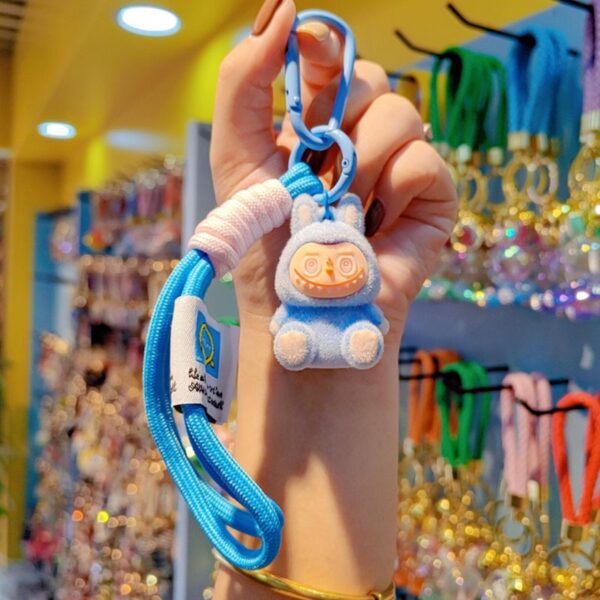 Wholesale Purple Plush Cartoon Keychain Cute Doll Key Ring Party Favor Bag Charm OLY Exclusive