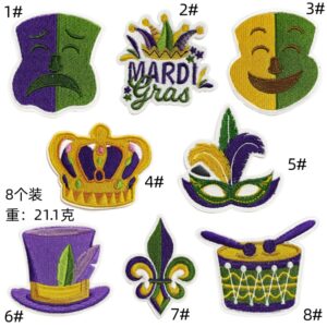 Carnival cloth stickers 8 pack