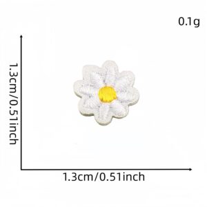 White small floral appliqué #39