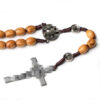 oly-5871e7b25f855a658ec3d890c51e0a42 Wholesale Handwoven Wooden Bead Rosary Cross Necklace Fashion Jewelry Accessory Gift Boutique