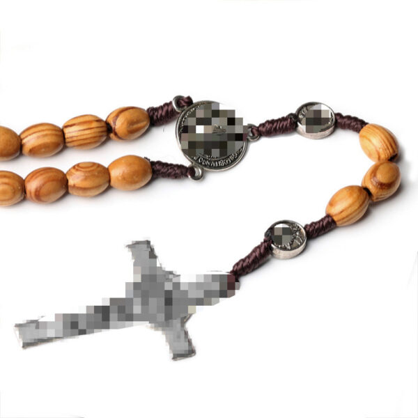 oly-5871e7b25f855a658ec3d890c51e0a42 Wholesale Handwoven Wooden Bead Rosary Cross Necklace Fashion Jewelry Accessory Gift Boutique