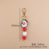 oly-589d8b75e92272be8d2b165a56f5c0cf Wholesale Silicone Santa Claus Keychain Chic Holiday Gift Bag Charm Car Accessory