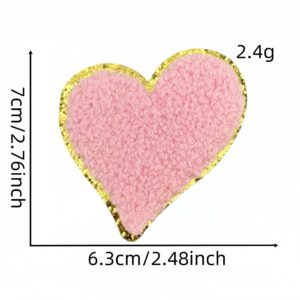 Gold flash valentine's day cloth sticker 3 #