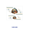 Wholesale 2/4/8pcs Vintage Retro Character Star Landscape Print Mini Cup Keychain Sticker