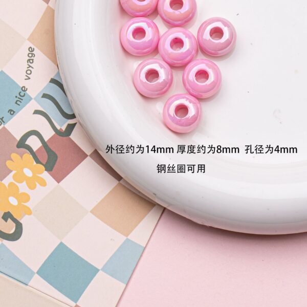 oly-58a4d8af669ae33531c1e0a10c02a1a5 Wholesale Stylish Electroplated Acrylic Loose Beads Solid Color for DIY Phone Chain Gift Resale