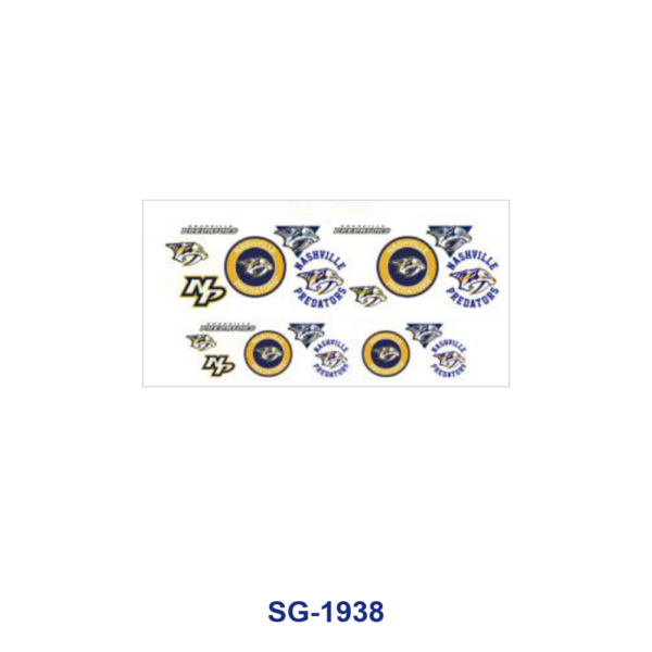 Wholesale 8pcs Sports Sign Print Pattern 3oz Cup Stickers Wrap OLY Exclusive