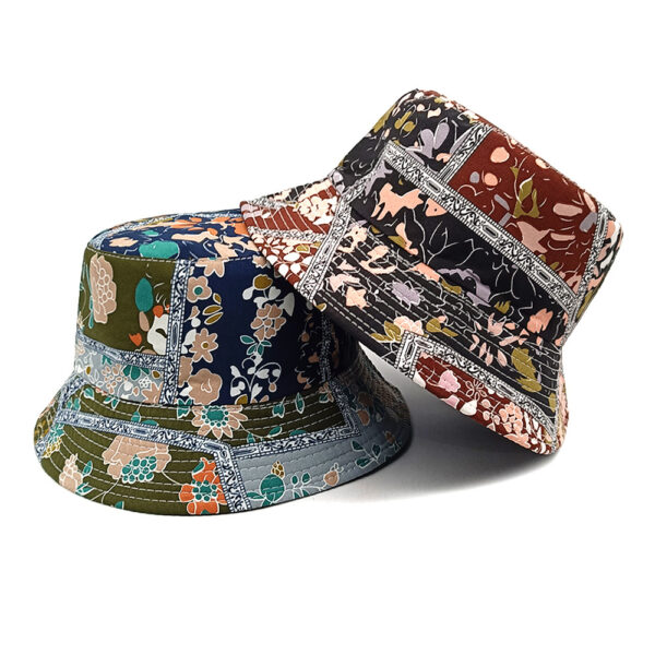 oly-58c66ba046534b193b5dca4a651129b2 Wholesale Bohemian Printed Sunscreen Bucket Hat for Women Retro Ethnic Fashion Accessory