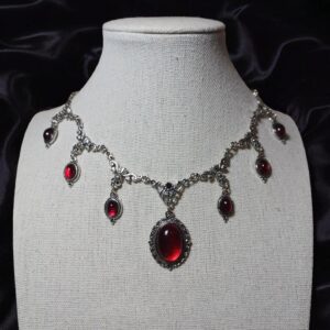 oly-58cc3f9ff13b10503a5009b0b92068a1 Wholesale Renaissance Gothic Style Red Cross Pendant Necklace Fashion Jewelry Accessory for Boutique Resale