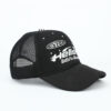 Wholesale Trendy English Letter Printed Mesh Cap Fuchsia, Adjustable, Unisex, for Gift or Boutique Resale