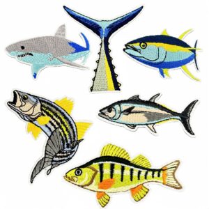 oly-58e6c9fb0ed0d98270f6c02ff8ed97ef Wholesale Marine Life Fish Embroidery Patch Polyester Thread DIY Luggage Accessory