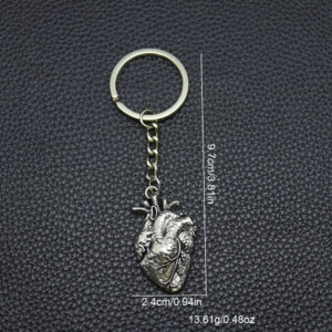 Vintage heart keychain