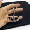 Wholesale Black Zinc Alloy Bat Keychain Halloween Car Key Accessory