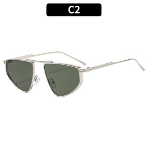 C2-Silver frame with dark green accents