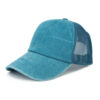Wholesale Washed Sky Blue Mesh Baseball Cap Fashion Accessory Gift Boutique Resale
