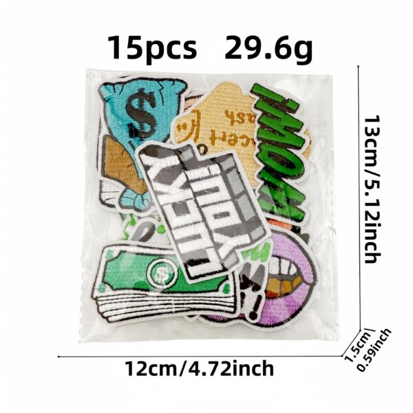oly-594e81146a825b7a58351a26e8bace91 Wholesale Embroidered Cartoon Dollar Bill Patch Decorative Applique for Clothing DIY Gift Accessories