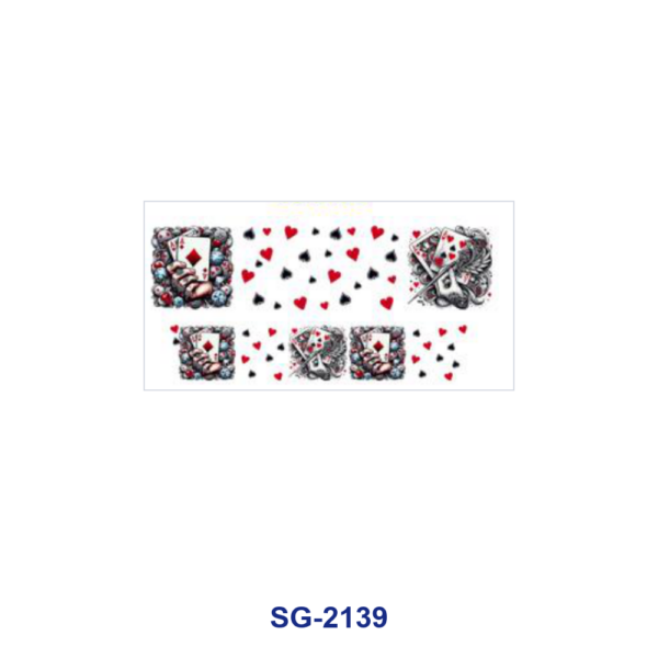 oly-595404f79968f62d205d76f8015fb93f Wholesale 8pcs Mixed Vintage Poker Bow Graphic Print 3oz Cup Stickers Wrap