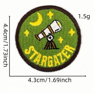 Cartoon round cloth sticker 17#