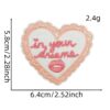Wholesale Cute Cartoon Solid Color Embroidery Patch Decorative DIY Accessory for Coats