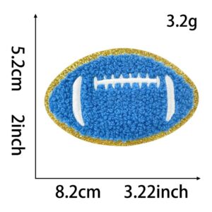 Back hot melt glue *blue* rugby ball