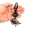 oly-596eee25eb2ea1b4c29c1e76c07022a5 Wholesale Handwoven Crystal Colorful Bead Keychain Bag Charm Floral Design Fashion Accessory Gift