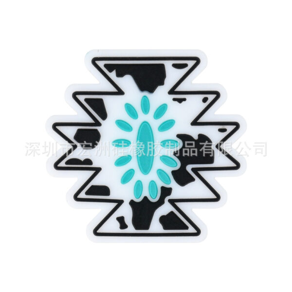 oly-597f01362400b88327a7bb5b279cea4d Wholesale Silicone Bead DIY Keychain Accessories Western Cowboy Theme Car Key Accessory