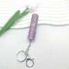 oly-5982b8f680ec501005e06495f5c9b507 Wholesale Fashion 5ml Refillable Perfume Spray Bottle Keychain Rhinestone Metal White Gift