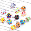Wholesale Stylish Sea Urchin Design Glass Beads 12mm Mixed Colors for DIY Jewelry Gift and Everyday Wear