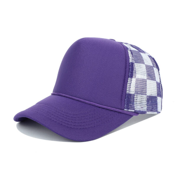 oly-59a404d9843d556ac795ed3618a8a931 Wholesale Checkerboard Trucker Mesh Cap Stylish Baseball Hat for Resale