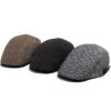 Wholesale Vintage Herringbone Cotton Beret Cap Chic Fashion Accessory for Men, Boutique Resale