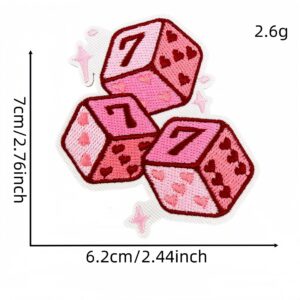 Cartoon black and pink fabric applique 14#