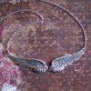 Wholesale Retro Angel Wings Pendant Necklace Fashion Accessory for Party or Everyday Gift