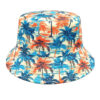 Wholesale Casual Unisex Bucket Hat with Coconut Tree Print Sun Protection for Resale