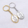Wholesale Trendy Cross Crown Roman Numerals Alloy Keychain Bag Charm, Silver Fashion Accessory for Women, Boutique Gift