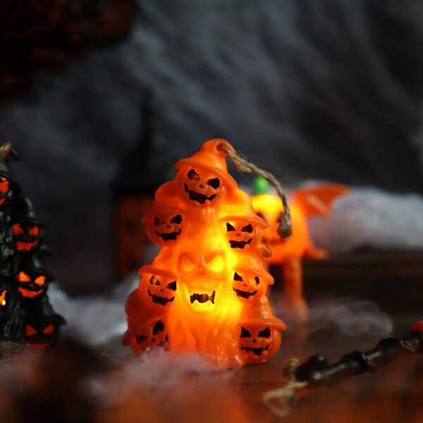 Wholesale Halloween Witch Broom Light Plastic Electronic Candle Party Decor Accent