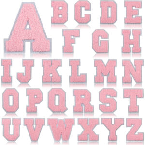 26 Pink characters on white background -51g