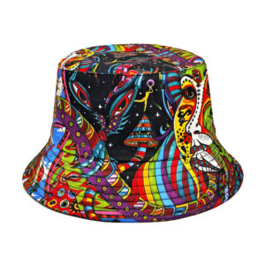 oly-59f1d47cf662e84cbaab4ee28f071e9f Wholesale Stylish Cartoon Bucket Hat Men's Mushroom Face Pattern Sun Protection Resale Accessory