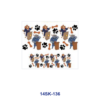 oly-59f1fc4d3508597897810b8a4651a1c6 Wholesale 2/4/8pcs Cute Character Pattern Mini Cup Keychain Sticker OLY Exclusive