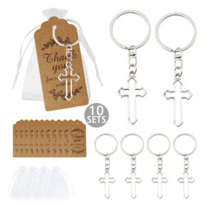 Set of 10 pieces each (keychain + 7*9 gauze bag + card)