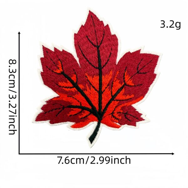 Wholesale Maple Leaf Embroidered Cloth Patch for Clothing Decoration Fashion Accessory Boutique Resale
