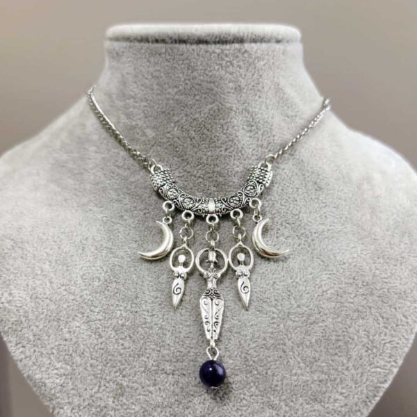 Wholesale Fashion Moon Pendant Necklace Zinc Alloy Stainless Steel Jewelry Accessory for Resale
