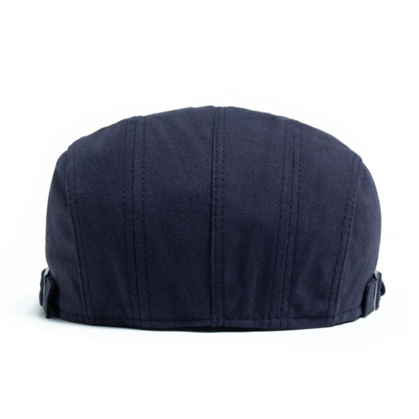 Wholesale Trendy Navy Blue Beret for Men Cotton Summer Hat with Retro Style Fashion Accessory for Resale