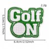 Wholesale Golf Theme Embroidered Patches Polyester Thread Decorative DIY Accessory for Resale