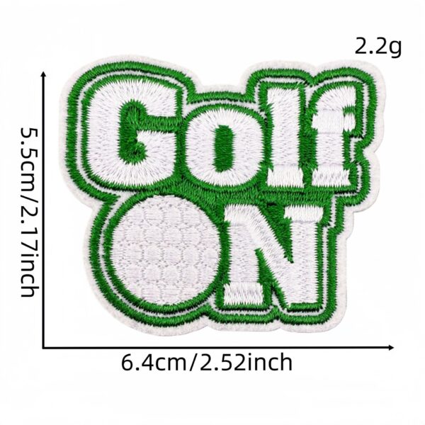 Wholesale Golf Theme Embroidered Patches Polyester Thread Decorative DIY Accessory for Resale