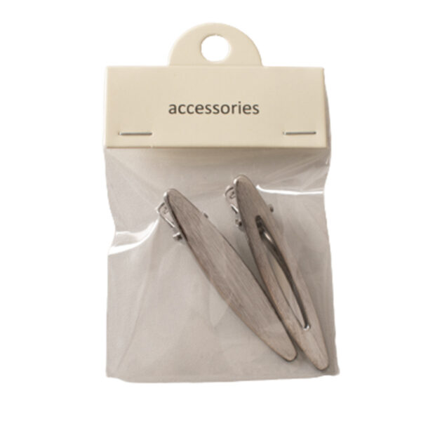 Wholesale Brushed Metal Oval Duckbill Hair Clips Fashion Hair Accessory for Gift or Boutique Resale