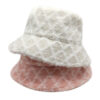 Wholesale Boutique Unisex Gray Checkered Bucket Hat for Sun Protection