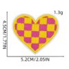 oly-5a8eeb340470d07bd868488fe88ee775 Wholesale Love Pattern Embroidered Patch Polyester Thread Decorative Accent for Clothing Bags