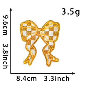Back hot melt glue*yellow*bow
